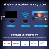 Topleo Boîtier TV Android Personnalisé 4 Go 64 Go, Boîtier Décodeur de Jeu TV 2024, Smart Android 14 16 Go, Boîtier TV 8K