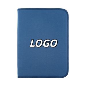 Carpeta de Anillas con Cierre y Bolsillo para Documentos A4, Tela de Lona Negra X515, Portafolio de Poliéster - Product Image 2