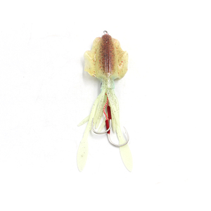 Commercio all'ingrosso di alta qualità colorato <span class=keywords><strong>con</strong></span> piombo e due ganci <span class=keywords><strong>pesca</strong></span> <span class=keywords><strong>esche</strong></span> morbide calamari luminosi - Product Image 4