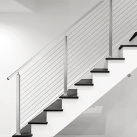 Poteaux de garde-corps contemporains en acier inoxydable pour balcons, escaliers, terrasses et clôtures de bâtiments – Approvisionnement direct usine