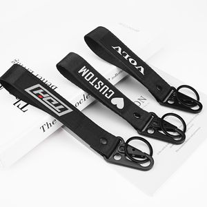 Lanière courte en polyester personnalisée avec logo imprimé par sublimation, porte-clés, lanière pour moto - Product Image 6