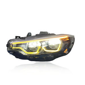 SJC Auto V2 Headlights for 4 <b>Series</b> F32 F36 F80 F82 Dual-Color Front 13-20 Modified LED Yellow/White DRL Switch for M4 F32 H - Product Image 4