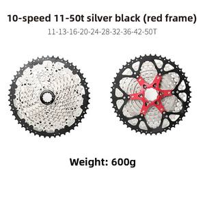 Cassette de vélo de montagne 8/9/10/11 vitesses 36/40/42/46/50/52T en acier, <span class=keywords><strong>roue</strong></span> <span class=keywords><strong>libre</strong></span> à vitesse variable élevée - Product Image 2