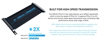 Câble Riser PCIe 5.0 Entièrement Compatible en Verso le Bas, Faible Latence, Sans Perte de Signal pour Serveur Multi-GPU PCIe 4.0/3.0/2.0