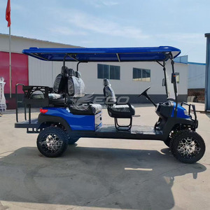 Voiturette de golf électrique 6 places neuve à prix de gros, buggy de chasse personnalisé avec sièges de luxe à vendre - Product Image 5