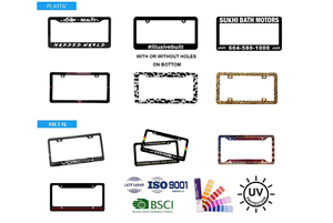 Marco y Soporte de Matrícula de Plástico con Logotipo Personalizado, Cubierta de Matrícula Personalizada para Decoración de Automóviles - Product Image 6