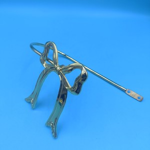 Zinc Alloy Bow Shaped <b>Curtain</b> <b>Hook</b> Warm Gold Modern Design Wall Mount Bedroom Living Room Decorative Hardware Accessory - Product Image 3