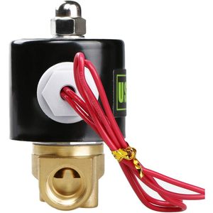 États-Unis Vanne solénoïde électrique solide 3/8 po 24 V CA en laiton normalement fermée pour eau, air, carburant - Product Image 4