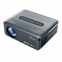 Projecteur LED domestique à commande vocale 1080P Android 9 Wi-Fi double bande pour décodage audio Keystone 8K