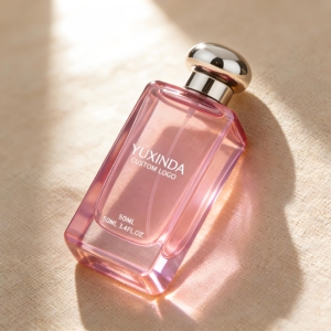 Envase Cosmético Rosa Translúcido con Logotipo Personalizado, Botella de Perfume Vacía de Lujo con Pulverizador de Vidrio, 30 ml, 50 ml, 100 ml, con <span class=keywords><strong>Caja</strong></span> - Product Image 2