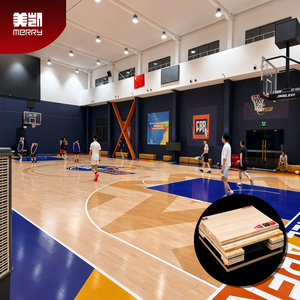 Structure de gymnase de basketball moderne en érable, ignifuge et haute densité, de Qingdao, Chine - Installation facile, équipement intérieur pour les écoles - Product Image 1