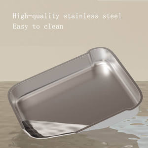 ZMaker Volledig Afgesloten Kattenbak met Deksel, Grote RVS Kattenbak - Product Image 3