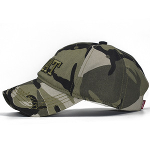 Vente en gros de casquettes de camping brodées pour la chasse 100% coton toile camouflage camouflage pour hommes casquettes d'été de baseball et de sport - Product Image 3