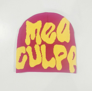 En stock, Fabricant direct, Best-seller transfrontalier, Bonnet unisexe hip-hop chaud en <span class=keywords><strong>fibre</strong></span> acrylique tricotée jacquard à lettres - Product Image 6