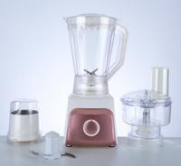Mixeur-Blender Électrique 5-en-1 avec Bol Incassable en Plastique de 1,5 L pour Usage Domestique