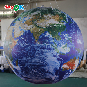 Sayok, globo de bola de planetas inflables gigantes personalizados, globo inflable tierra Luna Marte Saturno <span class=keywords><strong>planeta</strong></span> para Decoración - Product Image 6