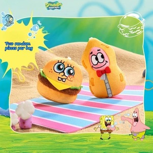 SpongeBob Carré-pantalon : Série Qu'est-ce qui se passe dans Bikini Bottom ? – Autocollants en peluche, sachet surprise, figurine anime, aimant de réfrigérateur, jouet tendance, cadeau - Product Image 2