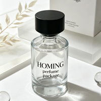 Flacons de parfum vides au design unique, 50 ml, flacons de parfum en verre 30 ml, 100 ml, flacon de parfum bleu dégradé de luxe et boîte