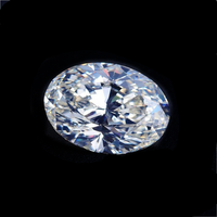 Yüksek kaliteli Lab yetiştirilen Oval Moissanite elmas DEF beyaz renk mükemmel kesim VVS 1 karat takı yapımı için