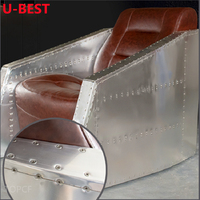 Canapé de salon U-Best Club, fauteuil Aviator d'Arne Jacobsen, fauteuil club Aviator, canapé de salon Aviator