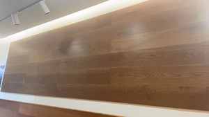 Sólido Carvalho Branco Madeira Composto Pavimento Resistente ao Desgaste Café Cor Bloqueio Grande Placa para Sala de estar Piso de madeira Engineered - Product Image 2