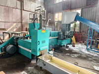 Granulateur de recyclage à double étage refroidi par eau, compactage en ligne 500 kg/h, SJ180/160