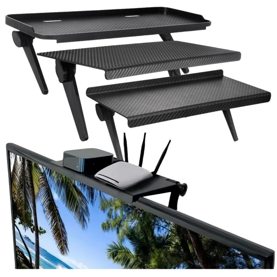 TV Screen Top Storage Box Adjustable Monitor Storage Rack Computer ...