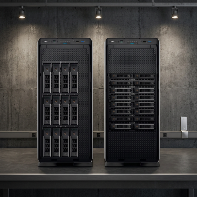 PowerEdge T560 64GB DDR5 1.92TB SSD Tower Server Intel Xeon 4510 8SFF Drive Bays 1100W Power Supply 3-Year Warranty-in