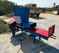 Mini-presse à balles électrique à double vis pour ensilage, foin et fourrage, idéale pour l'agriculture à petite échelle et l'élevage
