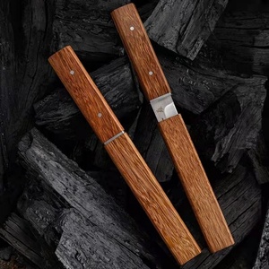 Cuchillo Táctico Personalizable Kikuta DIY, Hoja Fija de Acero Inoxidable, Mango de Madera, Uso en Exteriores, Funda Incluida, OEM, 1 Año de Garantía - Product Image 4