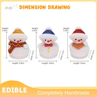 Decoraciones Comestibles para Pasteles y Cupcakes, Suministros para Decoración de Pasteles, Fabricante de Alta Calidad, Temática Navideña para Fiestas