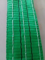 Düz gözlü Polyester yumuşak dokuma Sling bez kemer konteyner kaldırma Sling