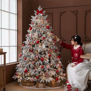 Manufacturer Snow White XMAS <b>Led</b> <b>Light</b> Artificial Christmas <b>Tree</b> 180cm Snow Christmas <b>Tree</b> Xmas Party White Christmas <b>Tree</b> - Product Image 2