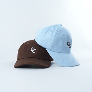 Gorras Populares de Color Azul Cielo y Marrón, Gorra de 6 Paneles, Tela de Algodón, Gorras de Béisbol Sin Estructura, Gorras Deportivas de Golf, Gorra de Alta Calidad Tipo Dad Hat - Product Image 1