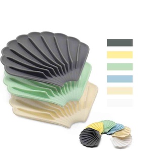 15 X 12.5CM Anti-slip Shell Shape Soap Storage Holder for Soap Storage Plate Tray Silicone Soapbox Holder Shell Soap Dish - Product Image 5