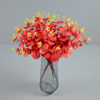 Vente en gros de branches d'eucalyptus artificielles en soie, tiges de Dollar d'Argent, pour centre de table, décoration de mariage et de maison, plantes artificielles