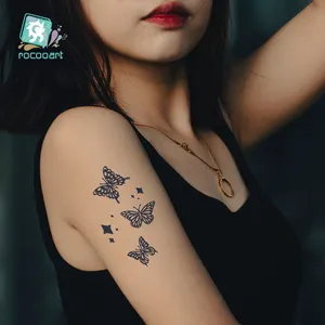 Großhandel 6000 Designs Wasserdicht Schweiß fest Temporär Langlebig 2 Wochen Schmetterlings blumen Semi Permanent Tattoos - Product Image 1