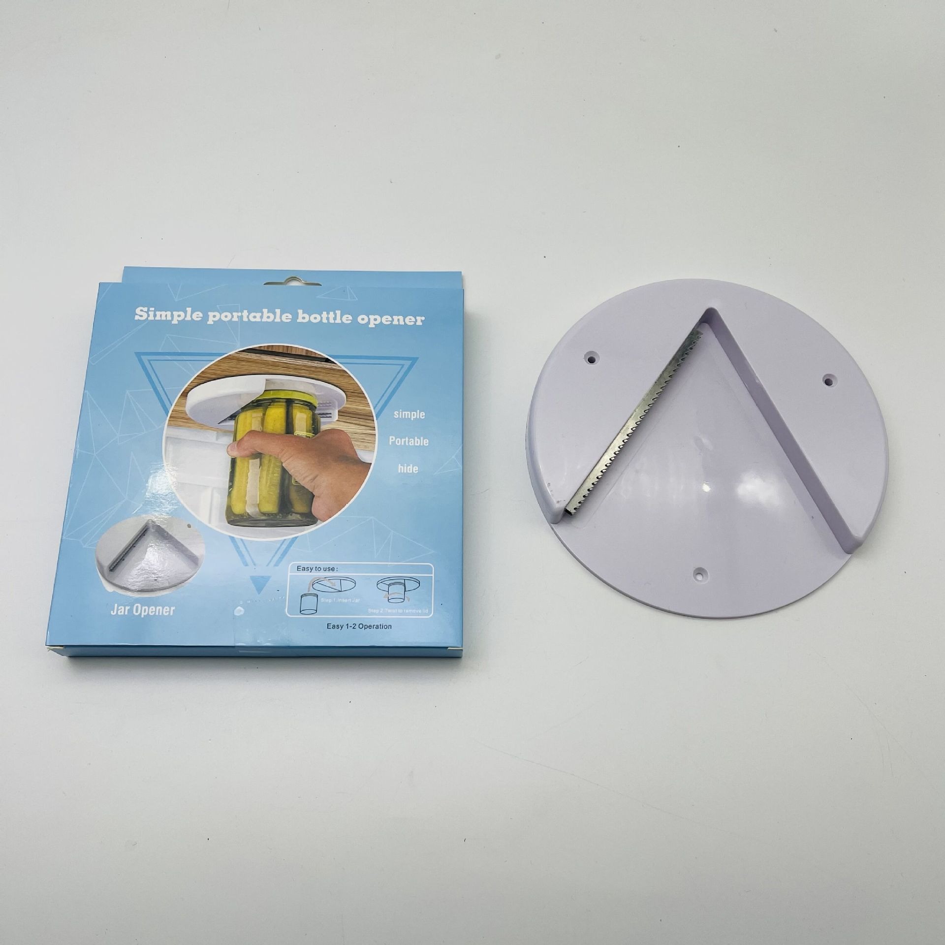 White with 3 holes box packing