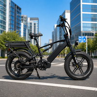 Vélo de montagne électrique à suspension intégrale avec écran LCD haute vitesse 2000w et pneus larges