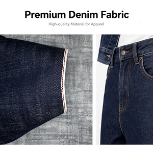 Tissu sergé en denim japonais selvedge 100 % <span class=keywords><strong>coton</strong></span> 16,5 oz, lourd, résistant au rétrécissement, style vintage brut, pour garçons et filles, vente en gros - Product Image 6
