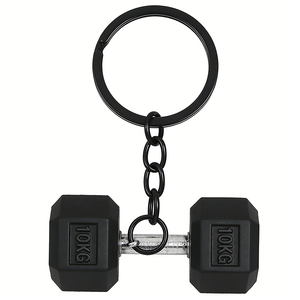 Porte-clés Haltère 3D en PVC Mini 10KG, Breloque <span class=keywords><strong>de</strong></span> Sac <span class=keywords><strong>de</strong></span> Sport, <span class=keywords><strong>Cadeau</strong></span> pour <span class=keywords><strong>Fan</strong></span> <span class=keywords><strong>de</strong></span> <span class=keywords><strong>Musculation</strong></span> - Product Image 3
