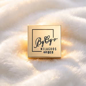 Custom <b>Letters</b> Metal Logo Plate for Clothing, Gold Sewing Metal Label Tag with Two Holes for Sweater & Swimwear - Product Image 3