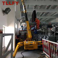 Mini-grue araignée électrique portable sur chenilles de 5 tonnes, pliable, télécommandée, hauteur de levage 17 m