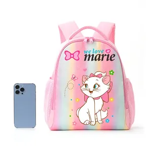 <span class=keywords><strong>Sac</strong></span> à <span class=keywords><strong>dos</strong></span> coloré pour enfant Anime <span class=keywords><strong>Marie</strong></span> Cat, <span class=keywords><strong>sac</strong></span> à <span class=keywords><strong>dos</strong></span> imprimé arc-en-ciel de dessin animé AristoCats, cadeau de loisirs, rentrée scolaire, mignon - Product Image 1