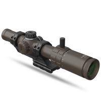 Lunette de visée TYPHON LPVO 1-10X24 SFP, verre brun gravé, lunette de visée tactique de chasse, optique, réticule, avec support de lunette tactique en aluminium