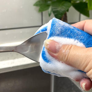 Spugna <span class=keywords><strong>per</strong></span> Pulizia in Polpa di Legno e Cotone, Spugne <span class=keywords><strong>per</strong></span> Pulizia Cucina Non Abrasive, Spugna <span class=keywords><strong>per</strong></span> Lavaggio <span class=keywords><strong>Piatti</strong></span> <span class=keywords><strong>per</strong></span> Casa - Product Image 3