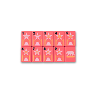 Ensemble de Mahjong Américain de Luxe Personnalisé Rose Corail 160 Tuiles Thème Californie Design Moderne Boutique Gravées Coffret Cadeau