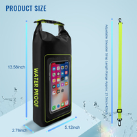 OEM Pvc Crossbody Hommes Femmes Mobile Sac Étanche Téléphone Pochette Dry Bag A-1110