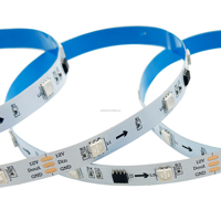 DC12V 24V ICWS2811 Pixel direccionable Rgb 5050 Tira de luces LED 30 LEDS/M IP20 IP65 IP67 IP68 Tira de luces LED