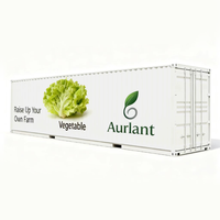 Système de culture hydroponique en conteneur pour légumes-feuilles - Agriculture verticale pour la laitue, les épinards, le chou frisé et plus encore